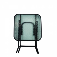 Masa pliabila din sticla transparenta, pentru gradina, 40 x 40 x 46 cm, My Garden,7624